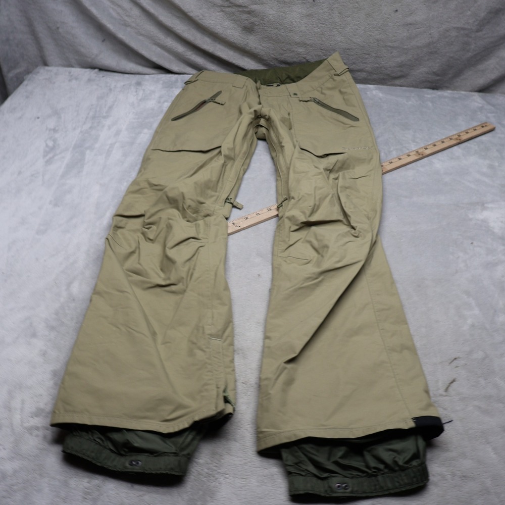 Burton Snow Pants Mens Small Brown DryRide Waterproof Wind Rain Ski 31x33‎ READ